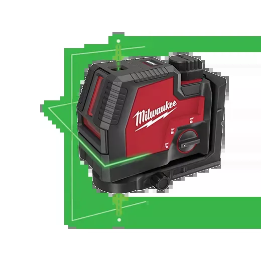 Milwaukee 3522-21 USB Rechargeable Green Cross Line & Plumb Points Laser