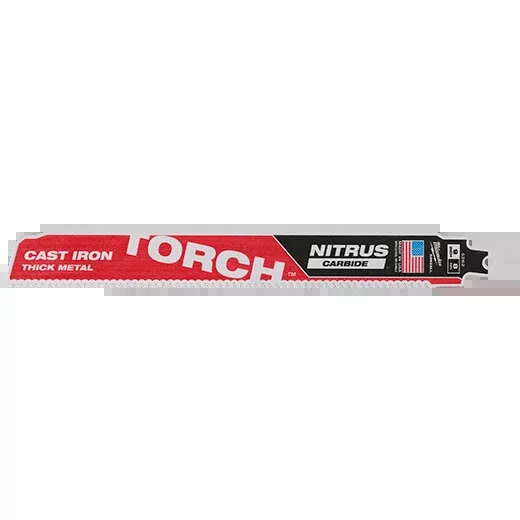 Milwaukee 48-00-5563 SAWZALL TORCH™ with NITRUS CARBIDE™ 12″ 8TPI 5pk