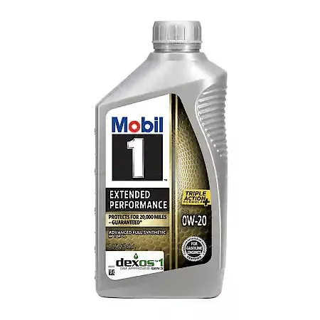 Mobil 1 Extended Performance Full Synthetic Motor Oil 0W-20, 1 Quart