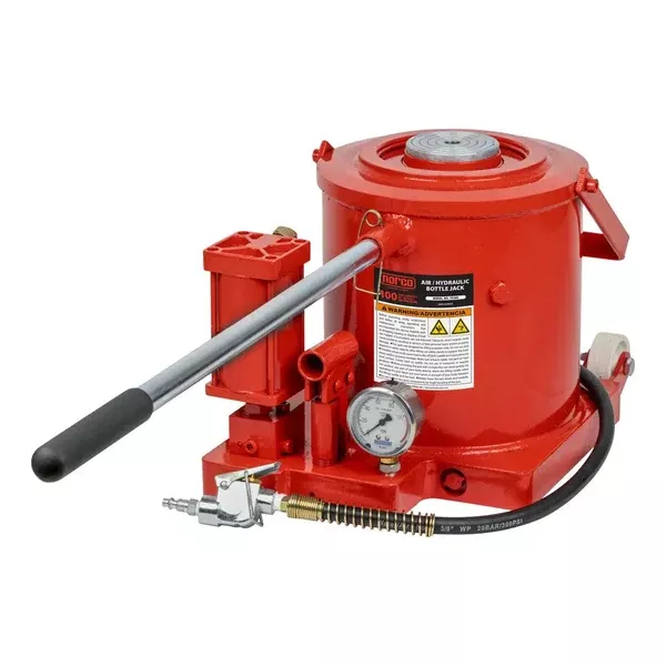 Norco 100 Ton Hydraulic Bottle Jack, Air & Manual Operation – 76399