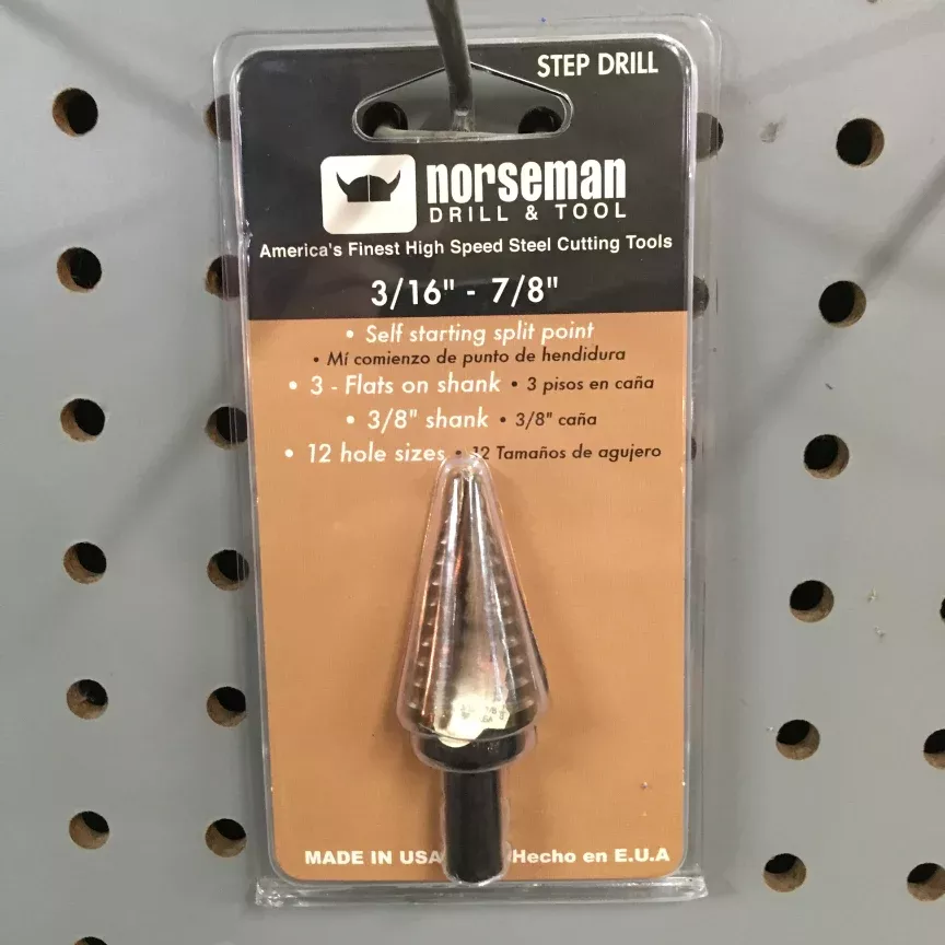 Norseman Gold Oxide 3/16″ – 7/8″ Step Drill Bit 45421 (45421)