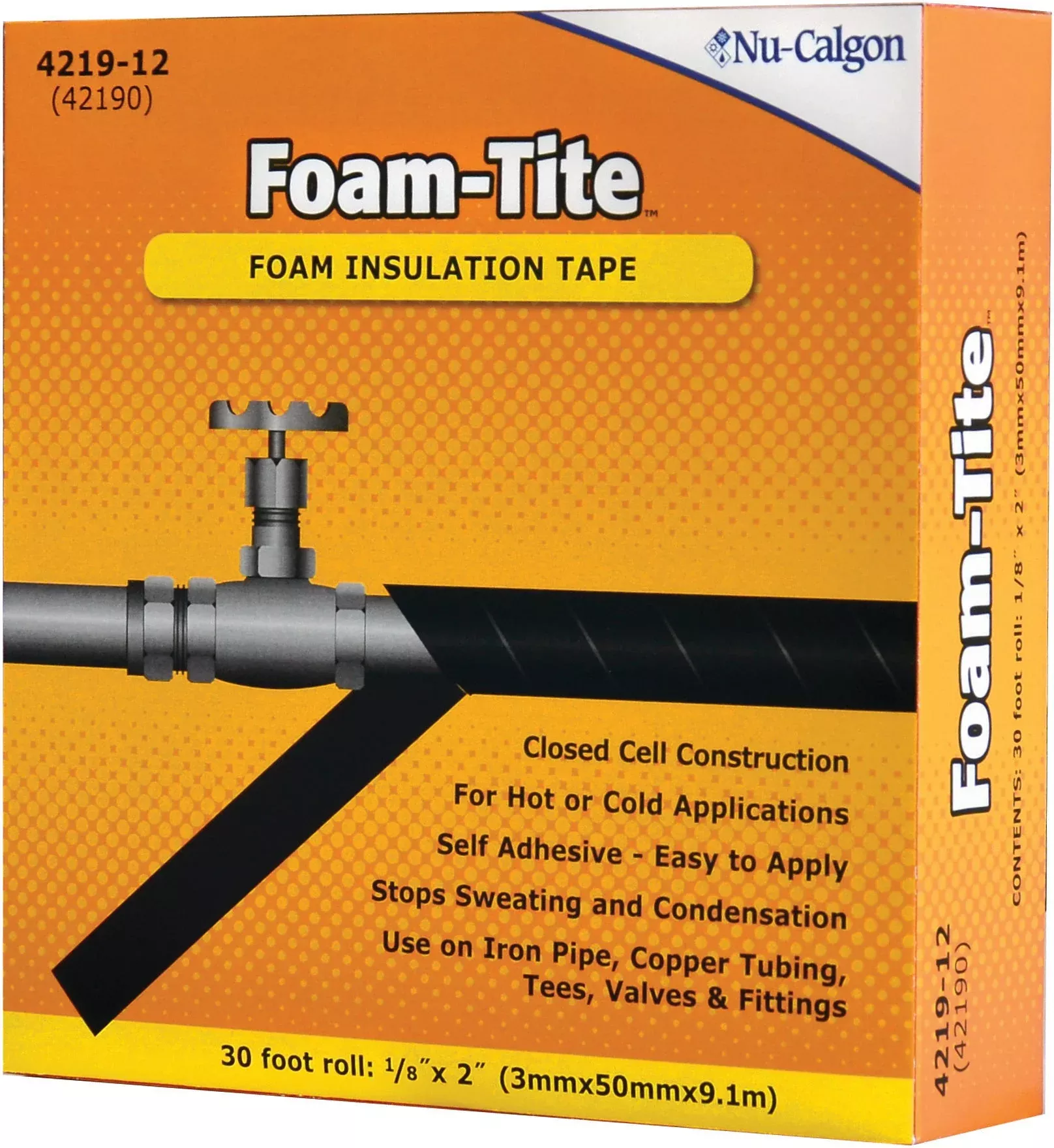 Nu-Calgon 4219-12 Foam-Tite Insulation Tape