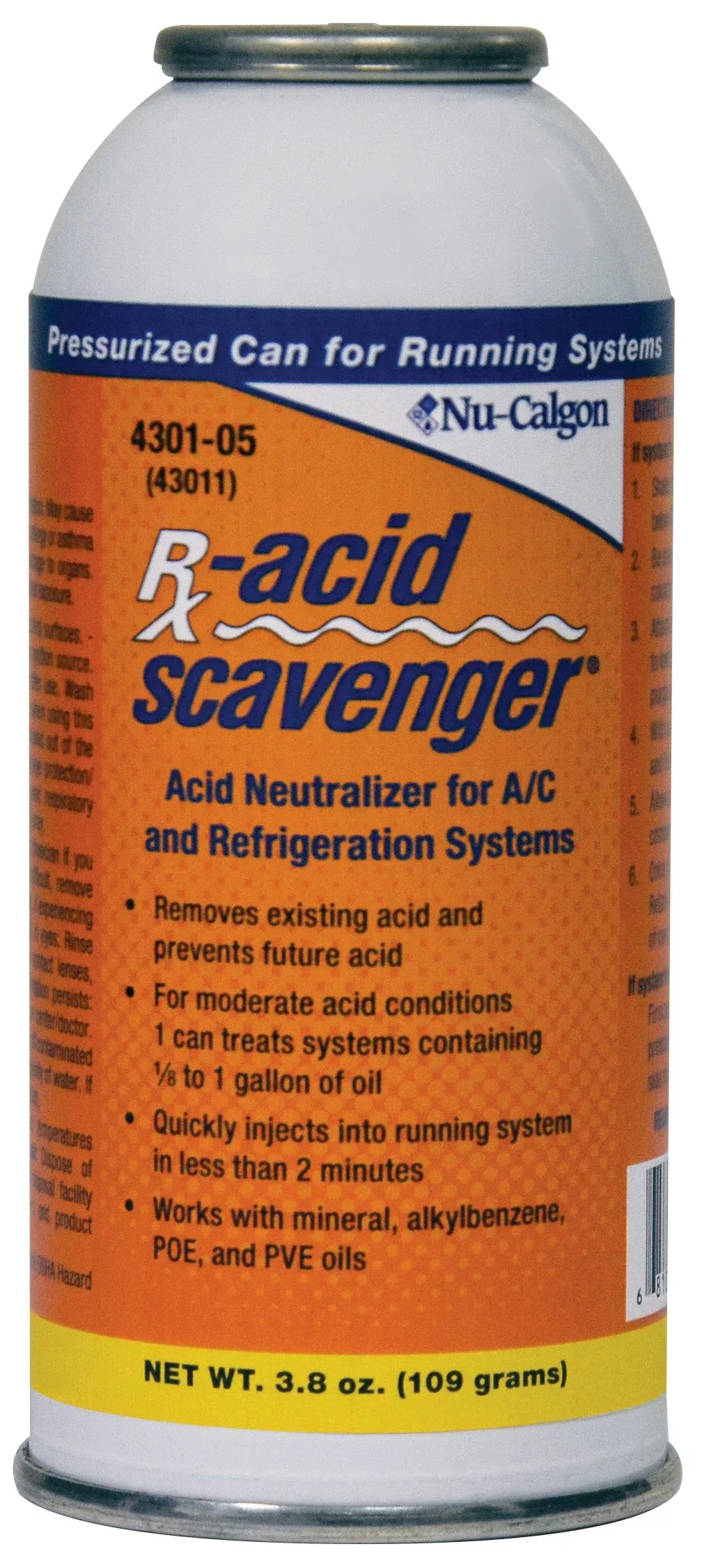 Nu-Calgon 4301-05 Rx-Acid Scavenger (Pressurized), Acid Neutralizer