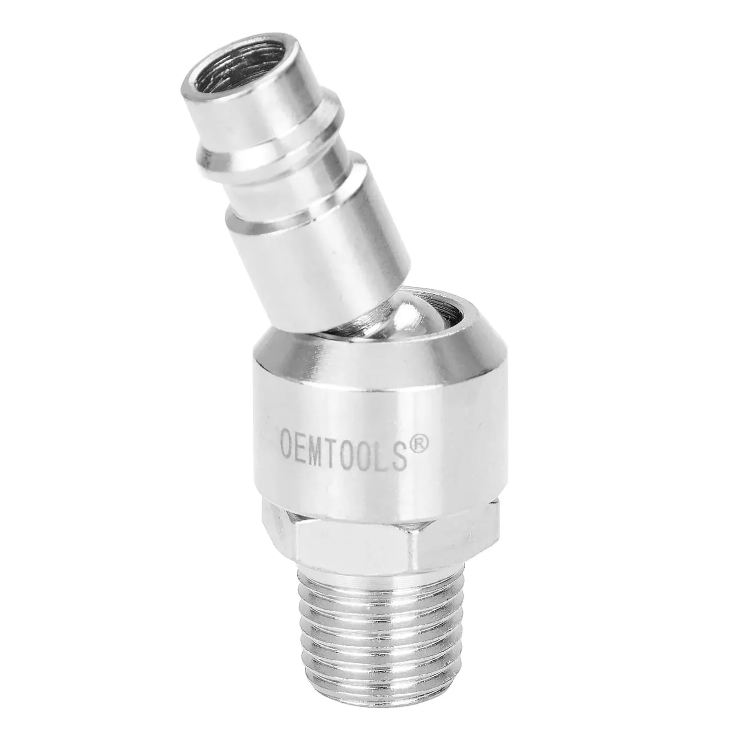 OEMTOOLS 26130 High Flow Swivel Plug, 1/4″ MNPT