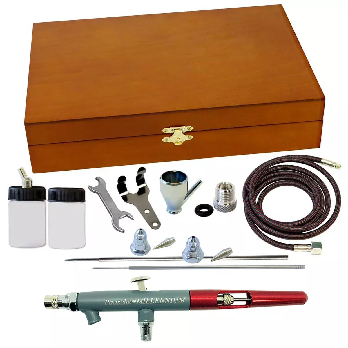 Paasche MIL Wood Box Set – MIL-3WC