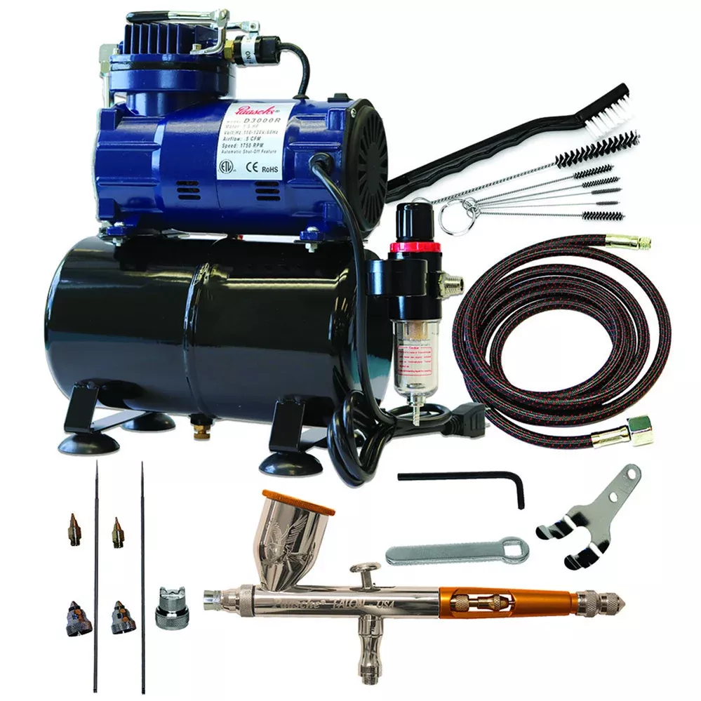 Paasche Talon TG Airbrush Set with D3000R Compressor