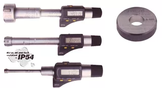 Precise IP54 Electronic Three-Point Internal Micrometer, 1.60 - 2.00" - 303-318