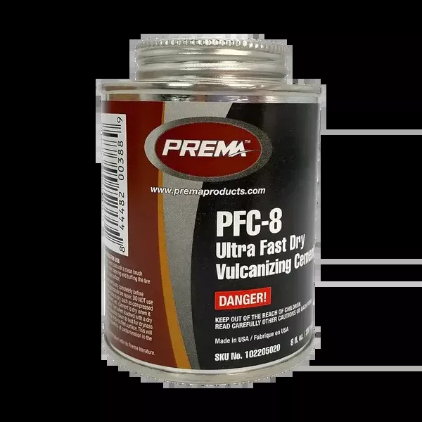 Prema 8 oz Ultra-Fast Dry Vulcanizing Cement, Brush-Top Can – PFC-8