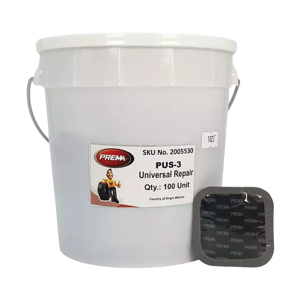 Prema PUS-3 Universal Tire Repair Patch – 2-1/4″ Square (Pail of 100)