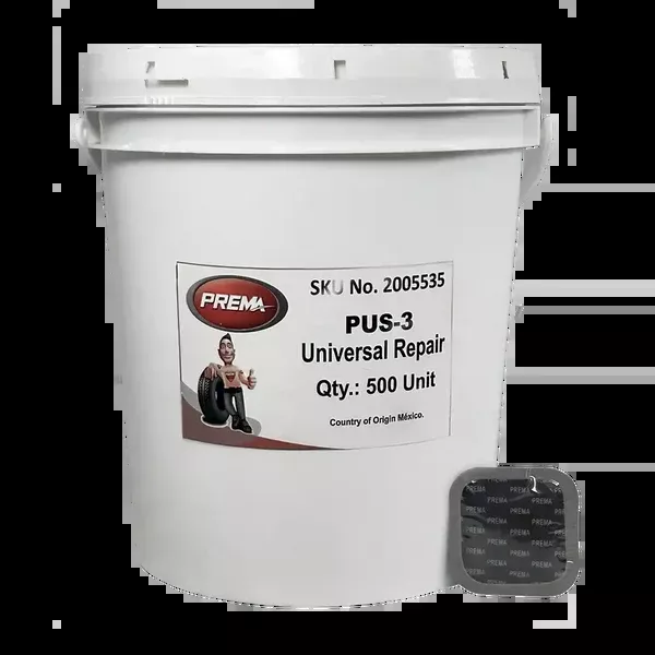 Prema PUS-3 Universal Tire Repair Patch – 2-1/4″ Square (Pail of 500)