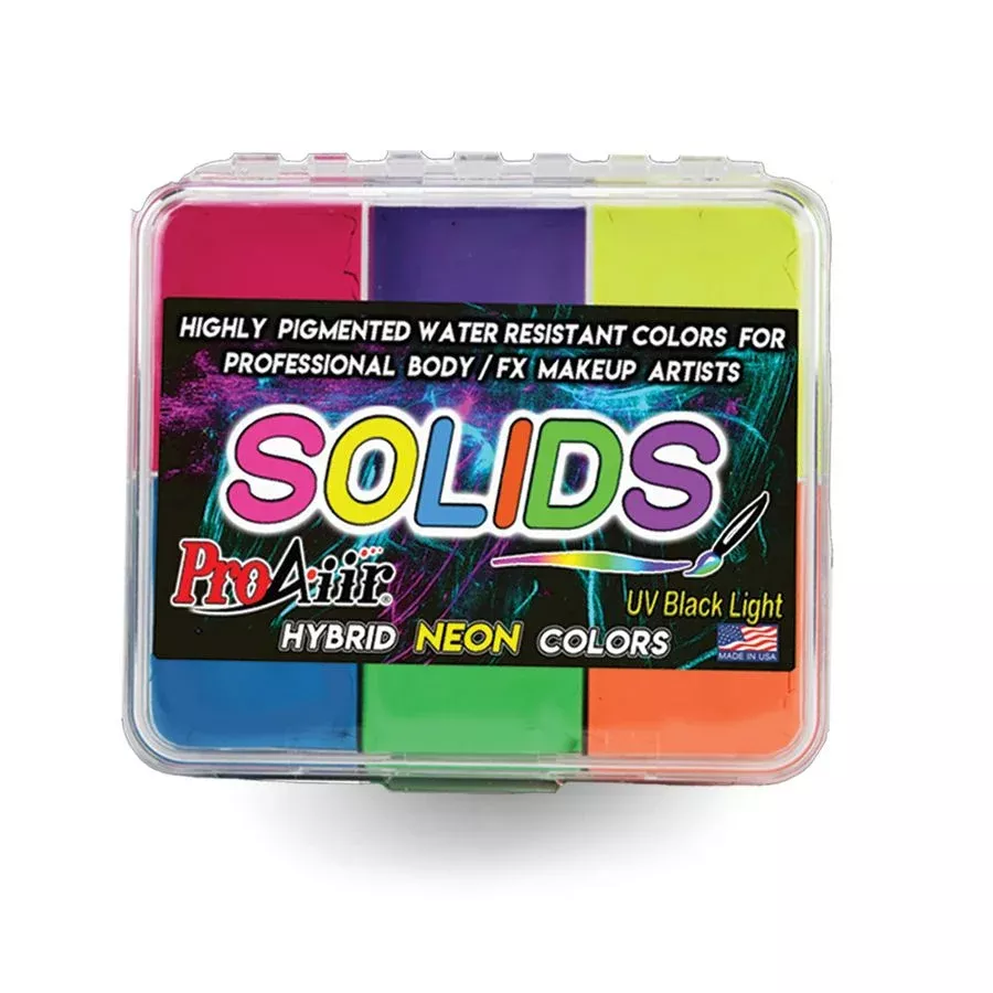 PROAIIR SOLIDS WATER RESISTANT MAKEUP PALETTE – NEON
