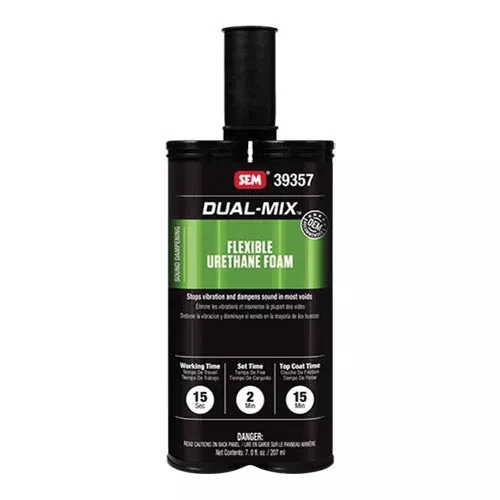 SEM Dual-Mix 39357 Flexible Urethane Foam 7 oz Black Cartridge