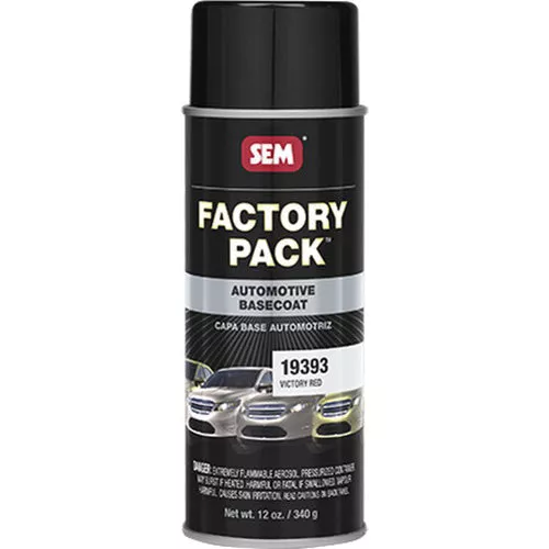 SEM Factory Pack 19393 Victory Red Basecoat 16 oz Aerosol Can