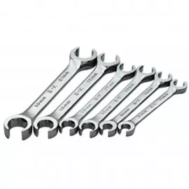 SK Tools 376 Metric Flare Nut Wrench Set, 9 to 21 mm, 6-pack
