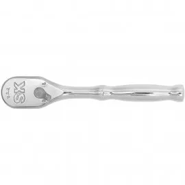 SK Tools 80180 Fixed Head Teardrop Ratchet, 1/4" Drive, 5" Length