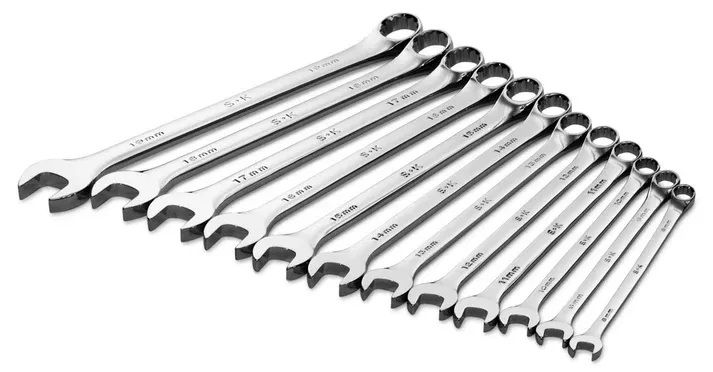 SK Tools 86040 12-Piece Metric Combination Wrench Set