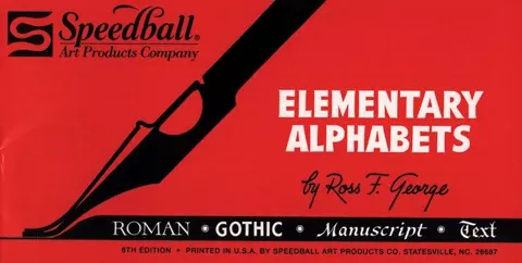 The Speedball book of ELEMENTARY ALPHABETS
