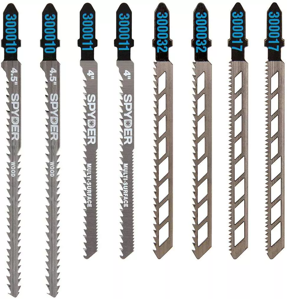 Spyder 300037 2-Sided & Skeleton™ 8pc Jig Saw Kit
