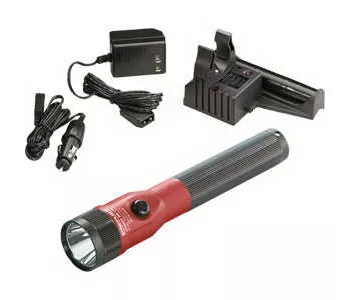 Streamlight 75612 - Stinger LED Rechargeable Flashlight with PiggyBack - Red