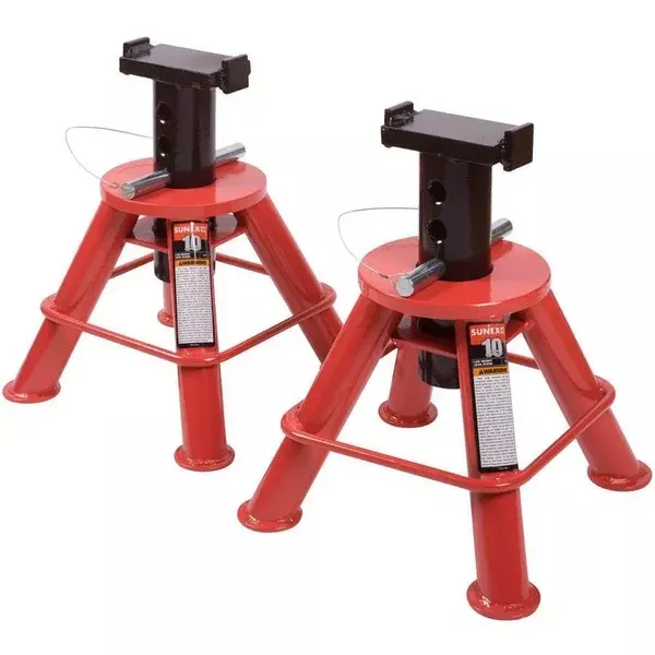 Sunex 10 Ton Low Height Pin Type Jack Stands (Pair)