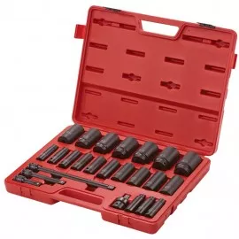Sunex 2824 SAE Socket Set, 1/2" Drive, 24-pack