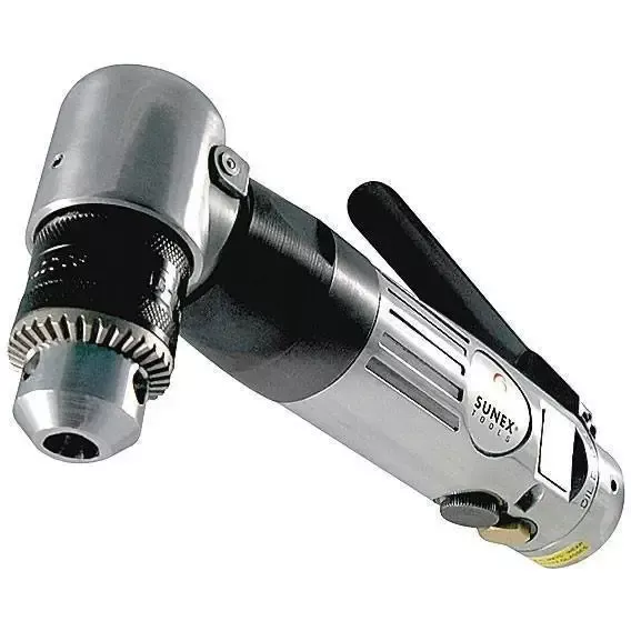 Sunex 3/8 in Reversible Right Angle Air Drill w/Geared Chuck