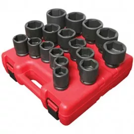 Sunex 4683 SAE Set, 3/4" Drive, 17-pack