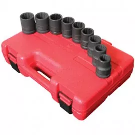 Sunex 4687 Socket Set, 3/4" Drive, 12-Point SAE, 9-pack