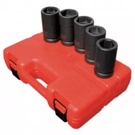 Sunex 5626 Budd Wheel SAE/Metric Set, 1" Drive, 5-pack