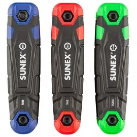 Sunex 98525F Folding Hex Key Set, 25-pack, SAE/Metric/Torx