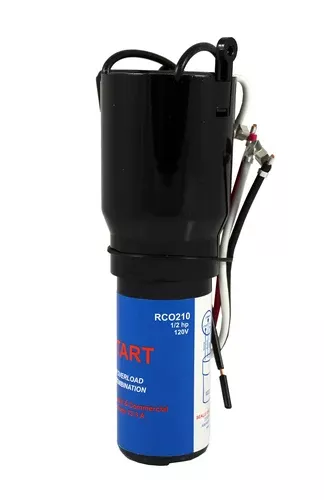 Supco RCO210 3 N’ 1 Relay, Overload and Start Capacitor, 1/3 to 1/2 HP, 115 VAC