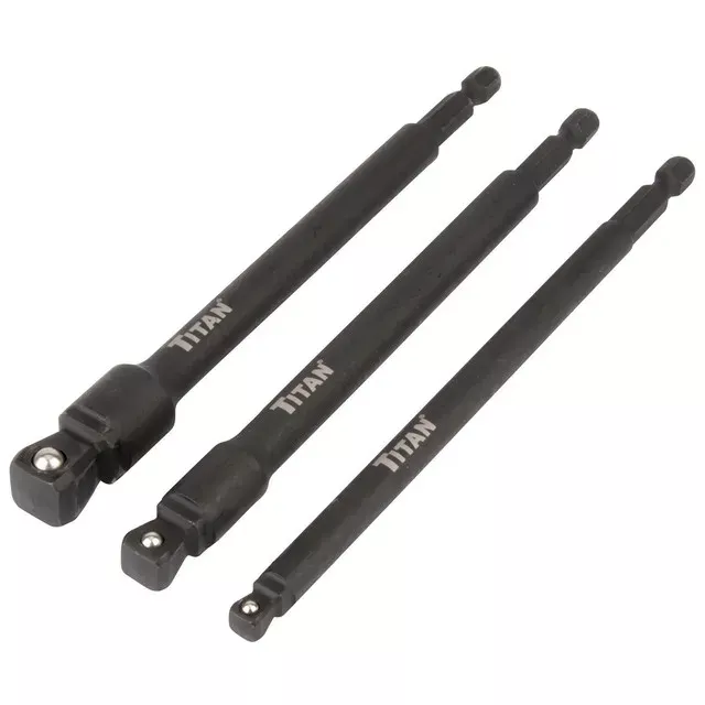Titan 49006 3-Piece 6 in. Impact Wobble Socket Adapter (Stan)