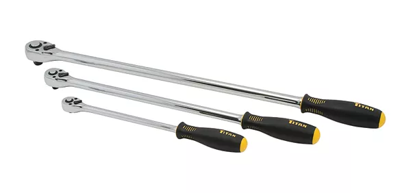 Titan Tools 11088 - 3-PC Extra-Long Quick Release Ratchet Set