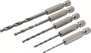 TN16505 5 Piece Hex Shank Drill Bit Set