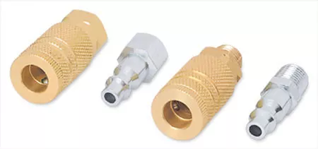 Truper 4-Pc Brass Quick-Connect AIr Coupler and Plug Kit #19080