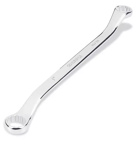 Truper 40° Offset Box Wrenches Metric, 24 X 26mm X11.4" Offset Box Wrench #15765