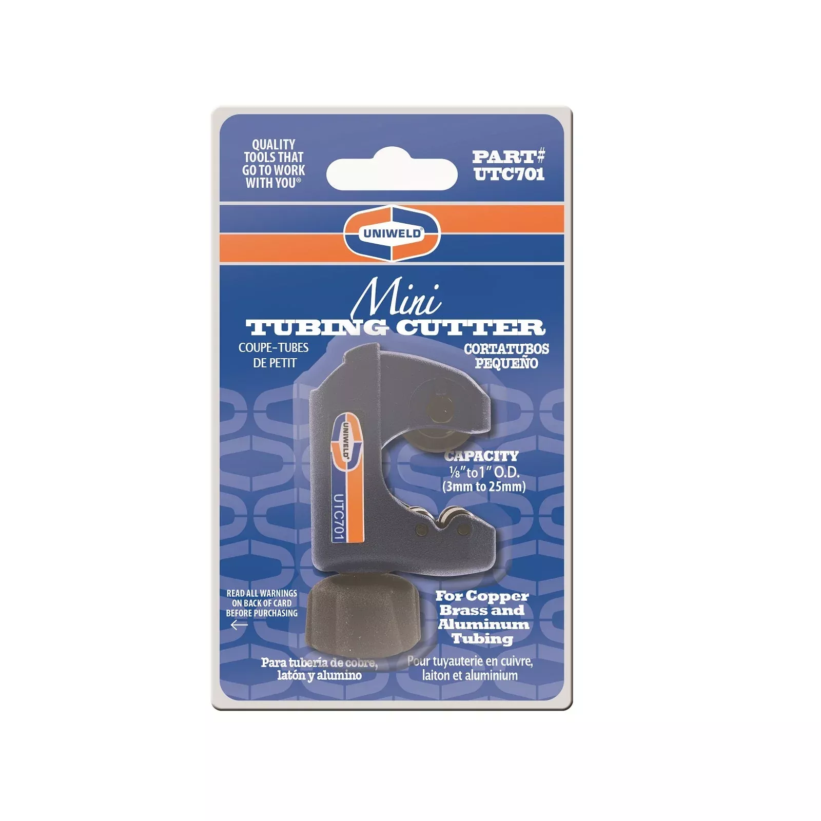 Uniweld UTC701 1/8″ to 1″ Premium Tubing Cutter