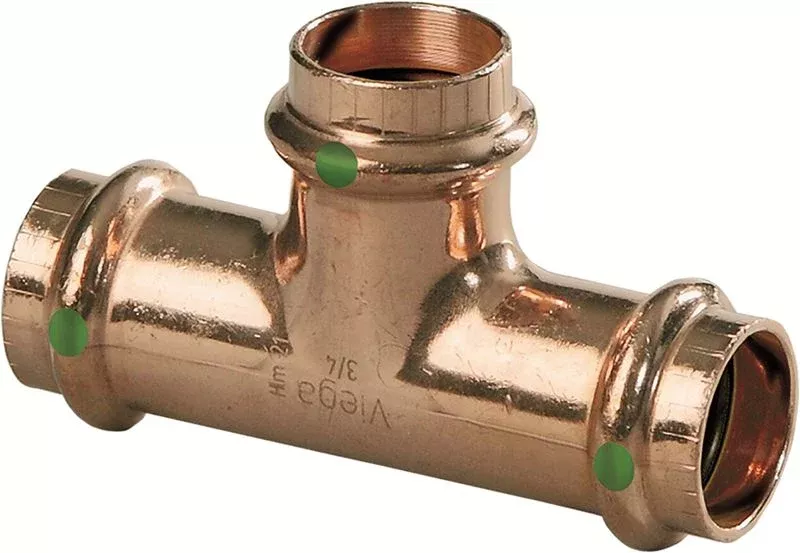Viega 77457 1-1/2″ x 1-1/2″ x 1-1/2″ ProPress Copper Tee