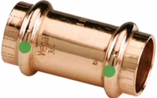 Viega 78047 1/2″ x 1/2″ ProPress Copper Coupling with Stop