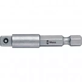 Wera 05050210001 Square Bit Adapter, 1/4" drive, 4" length