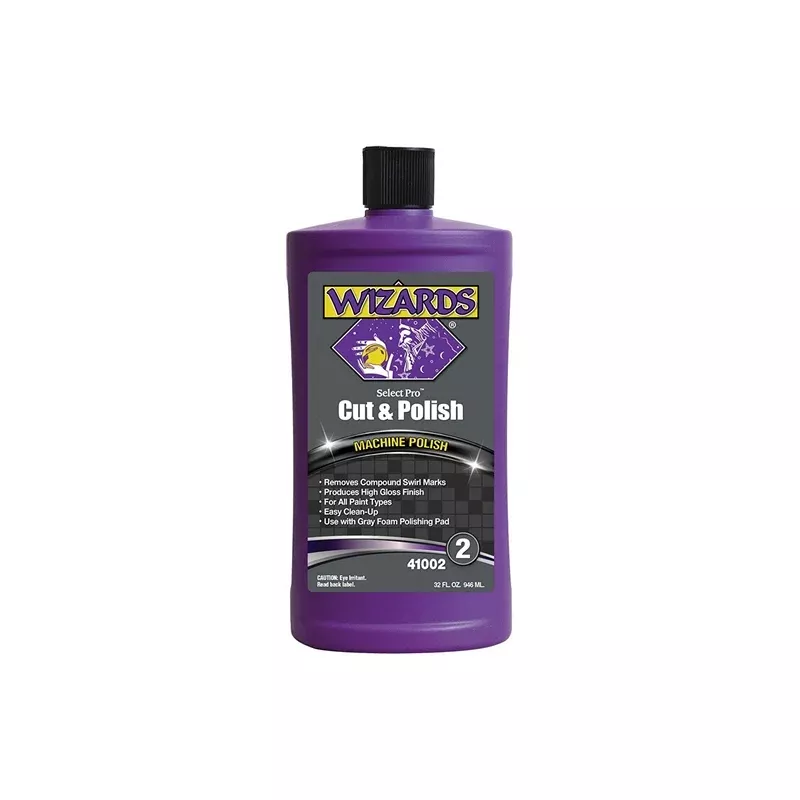 Wizards Products 41002 Select Pro Cut and Polish Series Polish 32 oz Bottle, Extra-Cut Compound