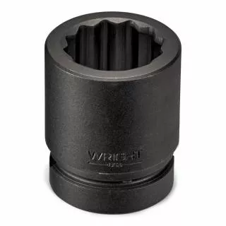 Wright Tool 1-1/2" Dr x 1-1/2" Impact Socket, 12 Pt, Standard