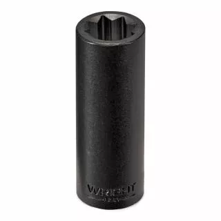 Wright Tool 1/2" Dr x 13/16" Impact Socket, 8 Pt, Deep