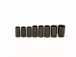 Wright Tool 3/4" Dr Deep Impact Socket Set, 6 Pt, 7/8" - 1-1/2", 8 Pc
