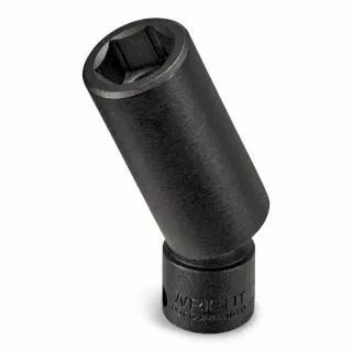 Wright Tool 3/8" Dr x 3/8" Universal Power Socket, 6 Pt, Deep