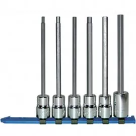 Wright Tool 454 Metric Hex Bit Socket Set, 1/2" drive, 6-piece