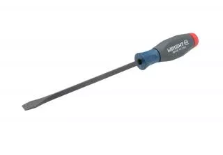 Wright Tool Slotted Screwdriver, Cushion Grip, 3/8" Tip, 8" Blade Length, Square Shank