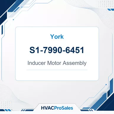 York S1-7990-6451 Inducer Motor Assembly