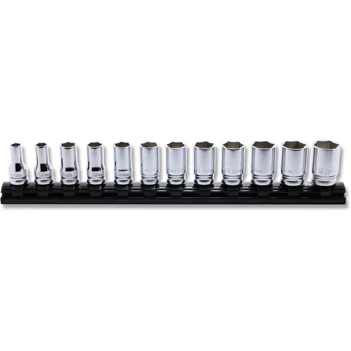 Z-Series 3/8 Sq. Dr. Socket Set 7-19mm 6 Point 300mm 12 Pieces