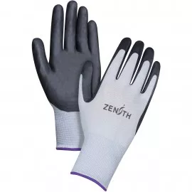 Zenith SBA611 Gloves, foam nitrile coated, size 6/X-Small